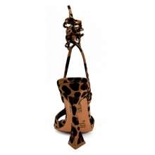 So Me Cars Leopard Print Lace Up  Square Toe Heels Ankle Strap Chic Style Party Spring Summer Dress Shoe - Beo - Xem 7