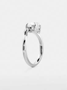 Eleganter, modischer, klassischer Ewigkeitsliebe-Ring aus 925er Sterlingsilber, Luxus-Birnenform-Zirkonia-Ring für Frauen für Verlobung oder Hochzeit