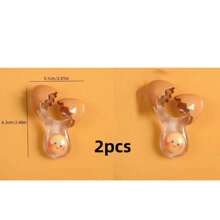 1pc Creative Cute Egg-Shaped Fridge Magnet, Realistic Resin Magnetic Sticker, Suitable For Kitchen, Dining Room, Home Decor, Living Room, Kitchen Decor, Perfect Gift For Halloween, Birthday - Multicolor - View 10