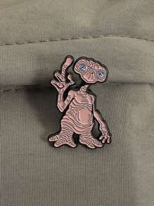 1PC Funny Alien Enamel Pins Cartoon Women's Brooches Pins Badge On Backpack Costume Accessories Creative Jewelry Gifts - Multicolor - View 8
