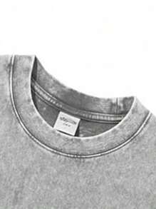 Men's Casual Vintage American Flag Graphic Print Short Sleeve T-Shirt