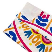 1 toalla de playa de microfibra con estampado bohemio colorido, toalla de secado rápido para viajes, yoga, natación, excursionismo, picnics, piscinas, camping, artículos esenciales de playa u otras actividades deportivas y al aire libre (con bolsa cuadrada para transportar)