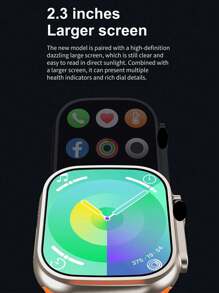 Smartwatch i40 ultra ultra 2 Suite 2.3 pulgadas screen Heart Tracking Distance TRACKER Bluetooth Call motion - Oro rosa - Ver 5