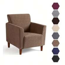 1pc Spicy Strip Pattern Sofa Cover, Furniture Dust Cover, Fit For Shabby Small Sofa, Living Room, Bedroom, Study, Office