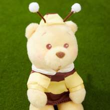 Miniso 迪士尼小熊维尼蜜罐冒险毛绒钥匙扣饰品，6.3*2.56 英寸（1 件） - 黃色 - 查看 4