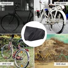 1PCS 210D Bike Cover For  Bikes Storage  Heavy Duty Bicycle Cover Waterproof Anti-UV,Universal Waterproof & Dustproof Outdoor Cover,Universal Indoor/Outdoor Waterproof Sunscreen Cover For Mountain Bike & Motorcycle, All Seasons - Black - View 6