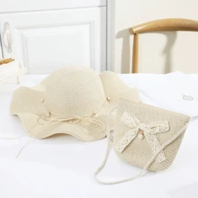 Bolso tipo sombrero de playa de verano, bolso de mensajero para mujer, bolso esencial para vacaciones en la playa - Multicolor - Ver 7