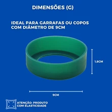 Silicone Bottle Protector Cover For Cups And Bottles Ideal Protection For The Base Durable Anti-Impact And Non-Slip - 裸體 - 查看 8