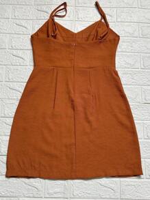 Short Dress Marrante Faminina - Caramelo2 - View 4