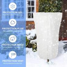 Cubierta para Plantas, Cubierta Cálida de Invierno, Bolsa Protectora para Árboles y Arbustos, Protección contra Heladas para Plantas de Jardín, Árbol Pequeño contra el Frío - Blanco - Ver 7