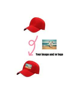1PC Street Men's And Women's Custom Baseball Caps, Customizable Names, Personalized Baseball Cap Text, Custom Baseball Caps, Custom Valentine's Day Gifts, Unisex Baseball Caps, Sun Shading Travel Custom Baseball Caps