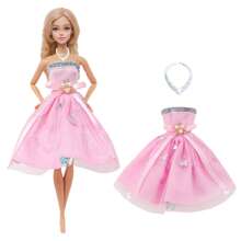 11.5 Inch/30cm Doll Clothes Flower Sequin Short Dress Series For Doll Clothes Accessories, Doll Dress Up Game Girls Toy Birthday Gift (Doll Not Included)