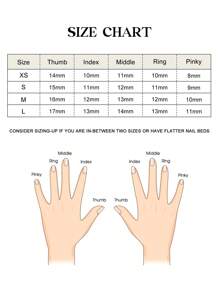 10pcs Fresh Style Blue Duckbill Artificial Nails Finger Easy Effortless Application To Nails For Hot Girl Dress Matching - Blue - View 10