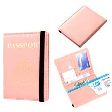 Portapassaporte versátil, cartera portapassaporte, accesorios de viaje esenciales para hombres y mujeres, portapassaporte para viajes, con ranura para tarjeta de crédito, el regalo perfecto para viajeros - Multicolor - Ver 6