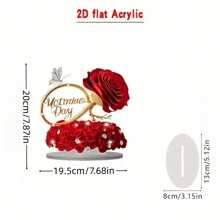 A2DFlatRoomDecorationForHappyMother'sDay,ARoseGiftForYourWife,PerfectlyCreatingARomanticAtmosphere,SuitableForYourLivingRoom,BedroomOrOffice-TheIdealGiftForValentine'sDayOrMother'sDayGraduationSeasonWeddingSeason