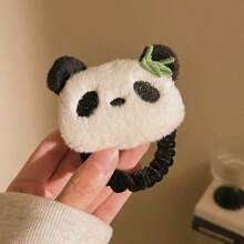 Clip de agarre de peluche de panda lindo, pinza para el cabello en la parte posterior de la cabeza, conjunto de clips de agarre de aro para cola de caballo, accesorios para el cabello, adecuados para baño, fiesta, cumpleaños, regalos de Navidad, decoración del hogar, decoración de otoño, accesorios para el cabello de vuelta al colegio