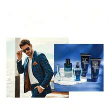 Men's Cologne Gift Set Long Lasting Eau De Toilette Fresh Woody Musk Fragrance 5 Piece Grooming Kit With Aftershave And Shower Gel For Daily Wear And Special Occasions
