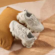 XTEP Women's Mountain And Sea Casual Shoes 2025 Retro Women's Shoes Versatile Fashion Thick Soled Tall Chunky Sneakers Lightweight Sports Shoes 875118320006