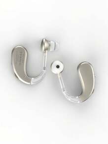 Two Ear-Hanging Hearing AIDS For The Elderly, Rechargeable Hearing-Aid Amplifiers To Help And Assist Hearing, Adult Hearing AIDS With Noise Elimination Function, And Listening Digital Equipment To Improve Hearing.