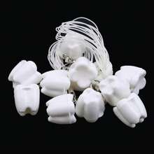 10 piezas Cajas lindas para dientes con cuerdas colgantes, contenedor creativo para dientes, caja de almacenamiento de dientes, excelente regalo para Navidad, Halloween, Día de Acción de Gracias, Año Nuevo y Día de San Valentín