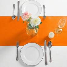 12pcs/1pc Smooth And Elegant Satin Tablecloth, Suitable For Parties, Birthdays, Weddings, Hospitality, Home, Kitchen, Chair Sash Decoration