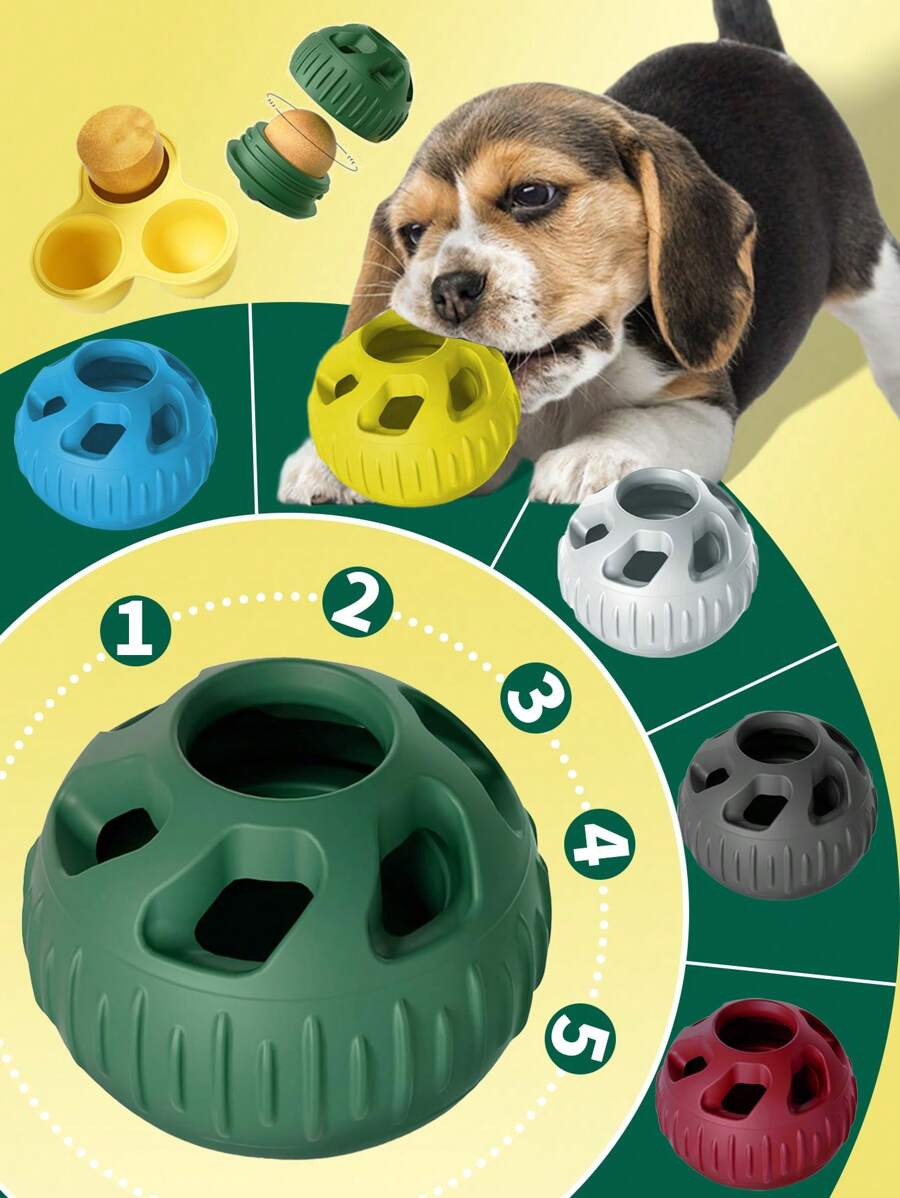 Juguete de bola dispensadora que ralentiza la alimentación, fácil de limpiar, regalo para amantes de gatos/perros y madres de mascotas, alimentador interactivo con golosinas liofilizadas para perros, dispensador de premios para la salud dental