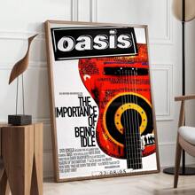 1pc /3PCSWall Art Poster Frameless/Framed Pop Oasis Band Poster Printing Family Living Room Bedroom Entrance Bar Restaurant Cafe Art Painting Decorative Hanging Painting