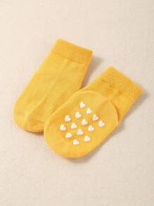 20 Pairs Random Polka Dot Pattern Baby Socks, Suitable For Baby Boys And Girls, Heart-Shaped Anti-Slip Dots, Great For Christmas/Thanksgiving Gifts, Baby Socks, Newborn Socks, Toddler Socks, Infant Socks - Multicolor - View 2