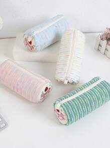 Cute Cartoon Strawberry Cake Pencil Case, Versatile Girly Stationery Storage Bag, Large Capacity Pencil Box For Students - Multicolor - View 4