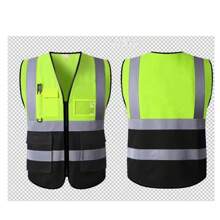 High Visibility Security Working Reflective Vest Personalized Construction Traffic Outdoor Cycling Wear For Men Woman