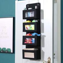 1 件可折叠家用多功能收纳挂袋，壁挂式立体收纳袋，适用于衣柜、门后、客厅 - 彩色 - 查看 3