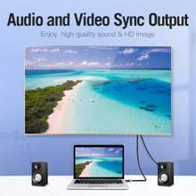 VENTION 4K  2.0 Cable,3D Visual Effects,Supports HDR,ARC,PVC Black HD Cable Compatible With LCD Monitor, Projector, Laptop, Game Box, TV Box