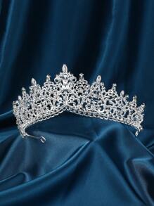 Parkle Rhinestone Bridal Crown – Eye - Catching Wedding Tiara Featuring Multi - Cut Crystals, Perfect For Magical Weddings, Bridal Receptions & Royal - Themed Wedding Events