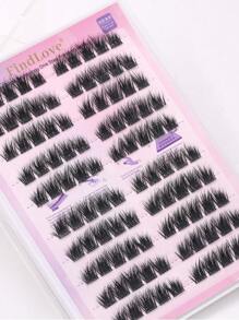 100 簇浓密无胶睫毛 C 卷 3D 蓬松效果假睫毛 预粘睫毛延长 交叉丰盈单根睫毛簇 12-13 毫米 自然外观 自粘浓密手工化妆品 适合日常使用派对假睫毛 易于涂抹的化妆工具 睫毛簇、睫毛簇、单根睫毛、睫毛、假睫毛 - C - 查看 9