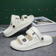 2025 New Men's Casual Sandals, Soft Sole Non-Slip Comfortable Sport Outdoor Beach Water Slippers, Fashion Versatile Driving Sandals - White - View 5