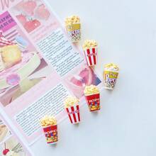 6/12pcs Cute Fridge Magnets, Popcorn Theme Home Decor Resin Magnets, Personalized Refrigerator Magnets For Kitchen, Office, Whiteboard, Storage Cabinet And Dishwasher, Holiday Gift