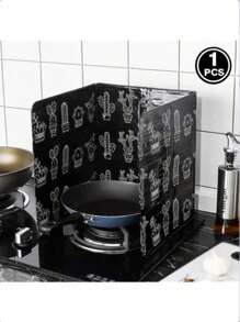 1/2 Pcs Heat Resistant Kitchen Anti-Oil Splash Guard, For Cooking And Frying, Kitchen Cookware Accessories, DIY Kitchen Upgrade Stickers & Baffles, Home Decor Kitchen Accessories, Halloween & Christmas Decor, Cozy Fall& Winter Styles