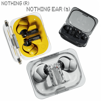  Öron (A) Svarta Bluetooth-öronsnäckor, Signature Nothing Design, 45 DB Active Noise Cancellation, Kraftfull Dynamic 11 Mm Driver, Next Level Sound med LDAC, Bass Enhance Algorithm, Upp till 42,5 timmars lyssningstid