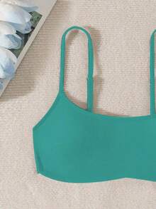 Women Solid Color Sexy Bikini Swimsuit Set