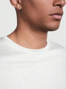 Roly 1 件長袖 T 卹（48 小時內發貨）– 各種尺寸 – 白色 – 無側縫的管狀面料，4 層圓領，頸部和肩部加固包縫，無袖口，適合日常使用，基本款 T 卹，耐用款 T 卹，男女通用款 T 卹，長袖 T 卹 - 白色 - 查看 4