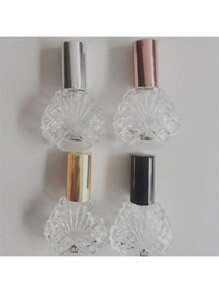 2pcs/Set 15ml Wholesale Reusable Non-Slip Essential Oil Bottle, Gold Caps Glass Bottle, Perfume Bottle Small Portable Bottle Portable Glass Bottle, Refillable Container Clear Transparent Pineapple Bottle, Travel Supplies,Perfume Dispensing Bottle Aluminized Nozzle Perfume Bottle Spray Sample Portable Empty Bottle Cosmetic Glass Bottle, Travel Dispensing Bottle, Travel Essentials, Travel Accessories, - Clear - View 4