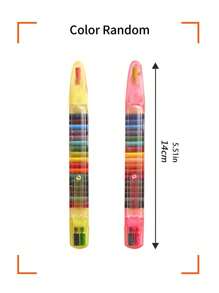 2/4pcs 20 Colors Interchangeable Core Oil Painting Crayon, Crayons Set For Kids' Drawing(Color Random) Colors Oil Pastel Set, Super Soft Rich Color Oil Pastels, Soft Wax Crayons, Painting Crayons, Art Drawing And Coloring, Specialized Morandi Macaron Color Series, Suitable For Art Students, Essential Starter Colors, Back To School Supplies Back To School - Multicolor - View 6