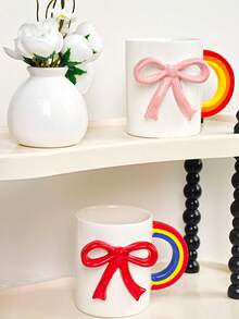 Stylish Ice Cream Cup Ceramic Mug, High-Footed Water Cup, Breakfast Cup With Spoon, Coffee Cup For Home Use