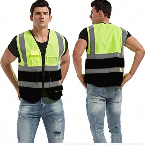 High Visibility Security Working Reflective Vest Personalized Construction Traffic Outdoor Cycling Wear For Men Woman