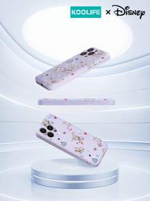 Purple Phone Case 1pc  Dumbo Cartoon Pattern Anti-Drop TPU Phone Protective Case With Card Slots, Full Body Protection Compatible With Apple 16/16 Pro/16 Plus/16 Pro Max/15 Pro Max/15 Pro/15 Plus/14 Pro Max/13 Pro Max/13 Pro/12 Pro Max/11 Waterproof Shockproof Scratch Resistant - Purple TPU Soft Shell - View 3