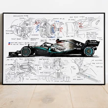 1 pièce/3 pièces Affiches d'art mural en option Cadre Pop Design de course Dessin F1 Cadeau de course cool garçon Décoration Offre Impression sur canevas d'affiche Peinture vintage Fond de chambre à coucher bar Décoration intérieure populaire