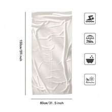 1 pièce Serviette de bain à séchage rapide série plage d'été, imprimé rétro moderne simple, serviette de plage absorbante pour usage quotidien