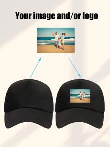 1PC Street Men's And Women's Custom Baseball Caps, Customizable Names, Personalized Baseball Cap Text, Custom Baseball Caps, Custom Valentine's Day Gifts, Unisex Baseball Caps, Sun Shading Travel Custom Baseball Caps