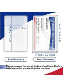 5/10/15/20pcs New Clear PVC Protector Sleeves Waterproof Card Medical Card Card Protector Card Cover Card Sticker Card Cover Card Cover Card Holder Card Holder Wallet Business Card Holder Credit Card Holder Id Card Holder Card Holder Women For Women For Men - Multicolor - View 5