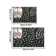 1 件水彩“欢迎蝴蝶兰”门垫 - “希望你喜欢粉红色”，防滑、可洗花卉涤纶入口垫，适用于浴室和客厅装饰，浴室垫